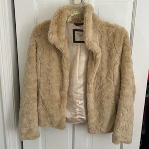 Abercrombie faux fur jacket size small